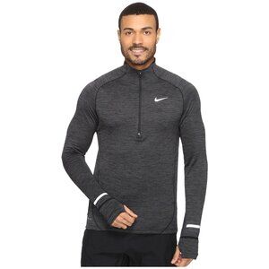 Nike Sphere Element Running Shirt Top Men's 2XL XXL Gray Long Sleeve Quarter Zip